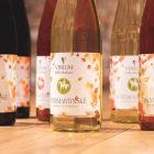 Etikety svatomartinského vína na lahvích